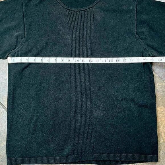 Dress Barn Women’s Black Short Sleeve Sweater 1X - Picture 4 of 9